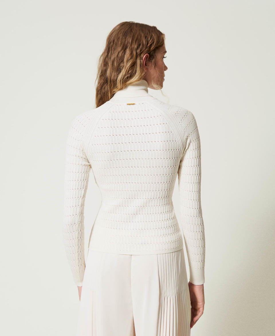 Twin Set Maglia fitted a collo alto Vendita Calda