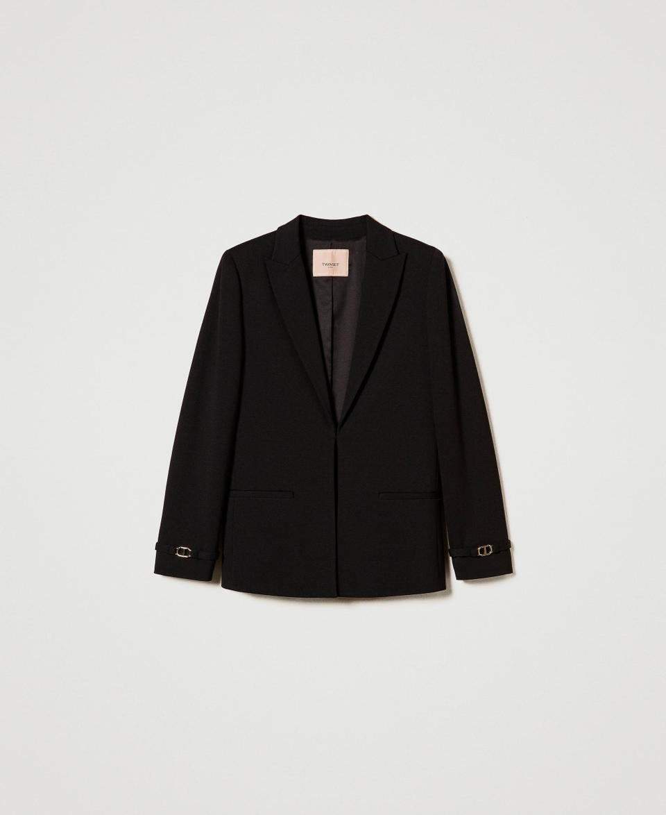 Twin Set Giacca blazer con cinturino Oval T I Più Venduti