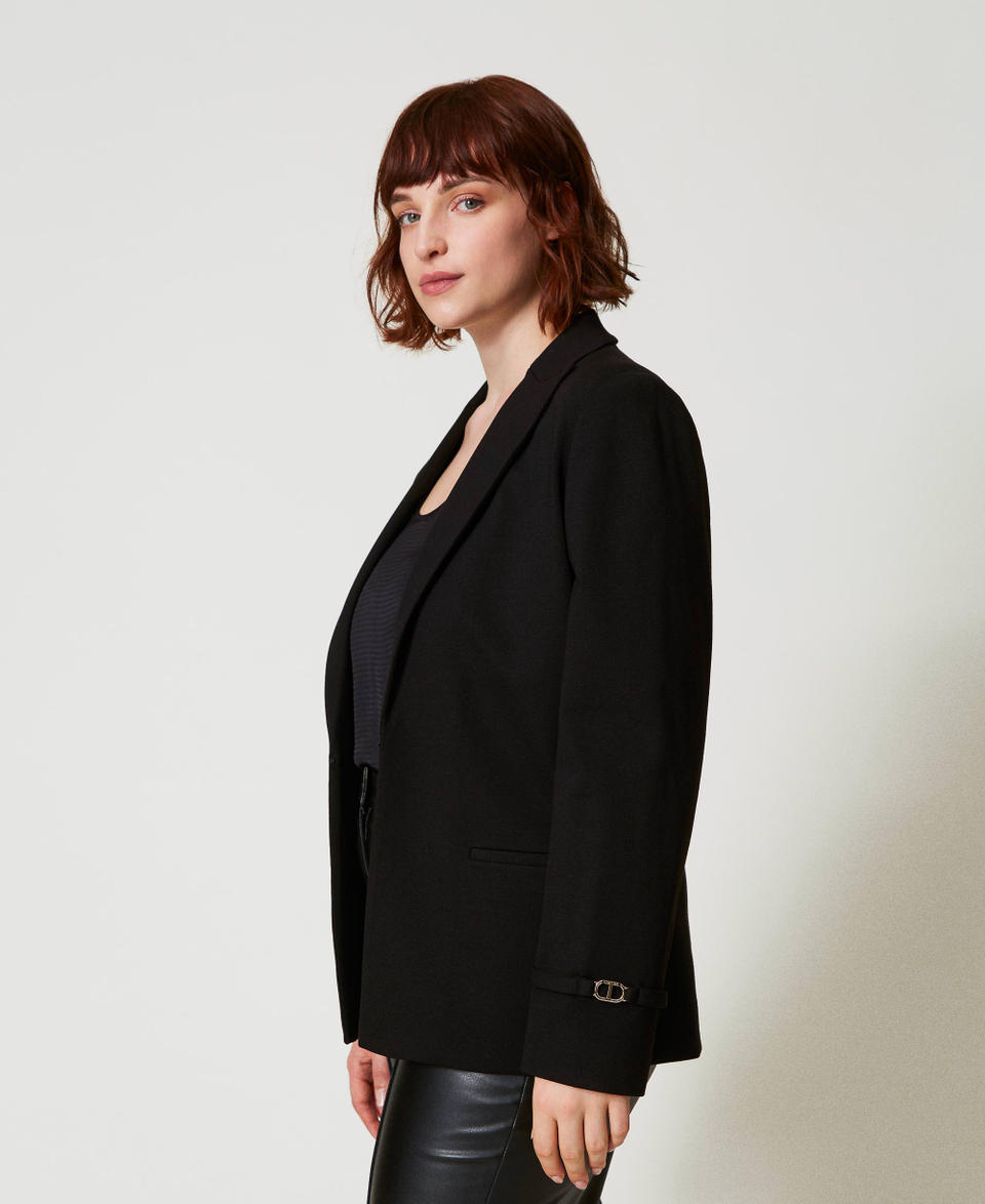 Twin Set Giacca blazer con cinturino Oval T I Più Venduti