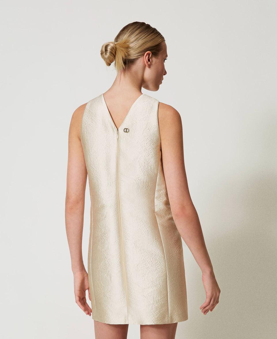 Twin Set Abito halter corto in broccato jacquard Italia