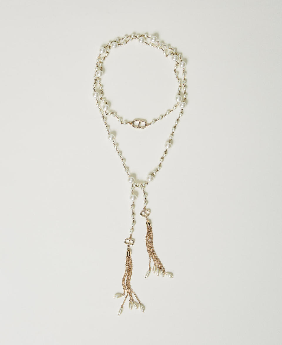 Twin Set Collana regolabile con nappe pendenti