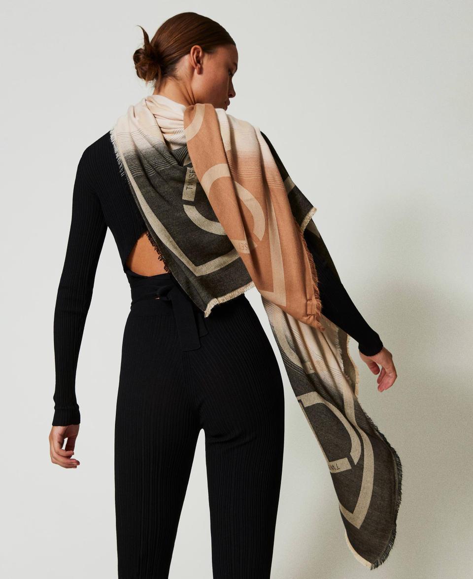 Twin Set Kefiah jacquard con Oval T Pezzi Unici