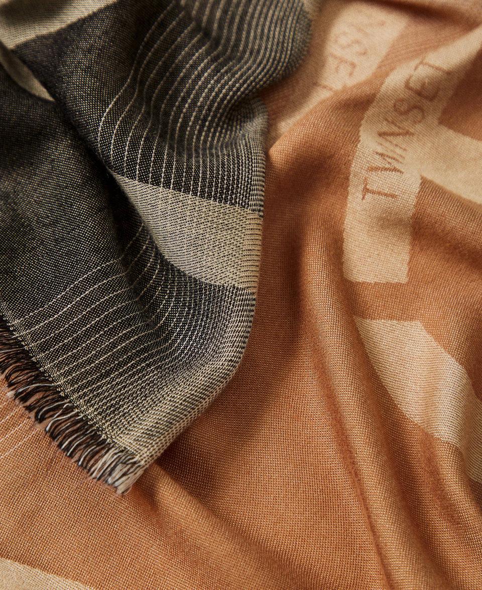 Twin Set Kefiah jacquard con Oval T Pezzi Unici