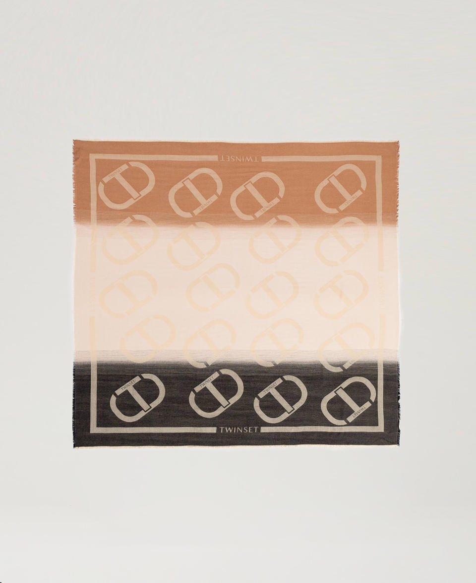 Twin Set Kefiah jacquard con Oval T Pezzi Unici