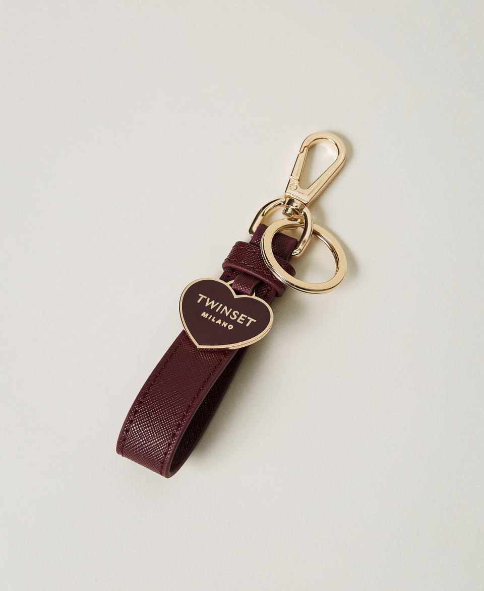 Twin Set Portachiavi con cuore smaltato