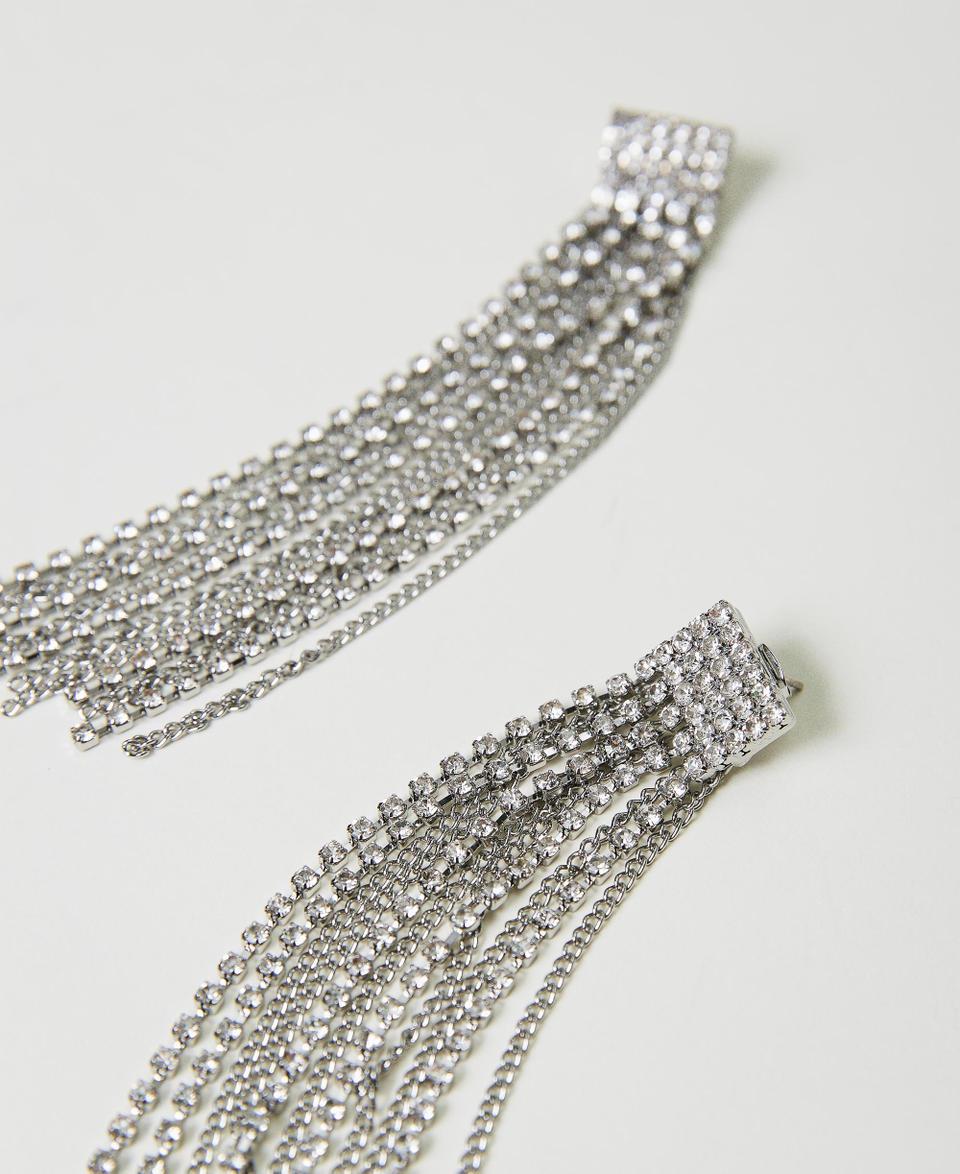 Twin Set Orecchini con frange di strass Promozione Limitata
