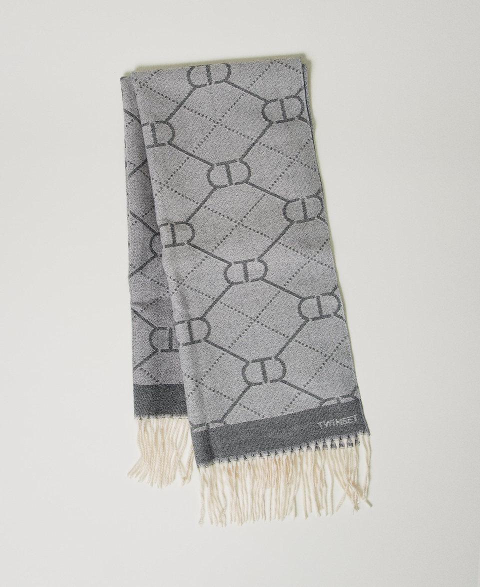 Twin Set Stola jacquard con Oval T