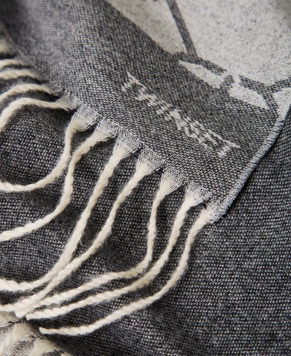 Twin Set Stola jacquard con Oval T Sottocosto