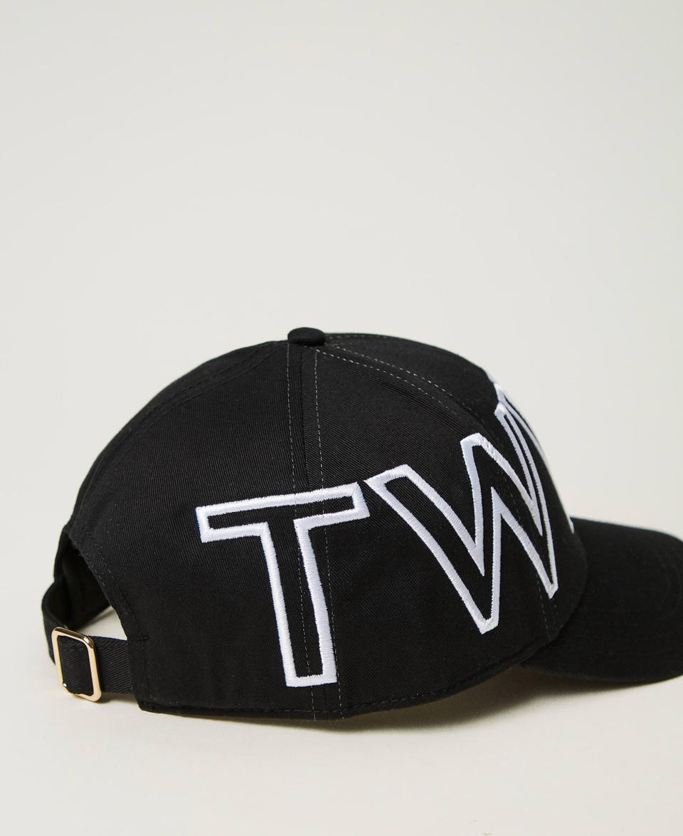 Twin Set Cappello da baseball con maxi logo Offerta settimanale