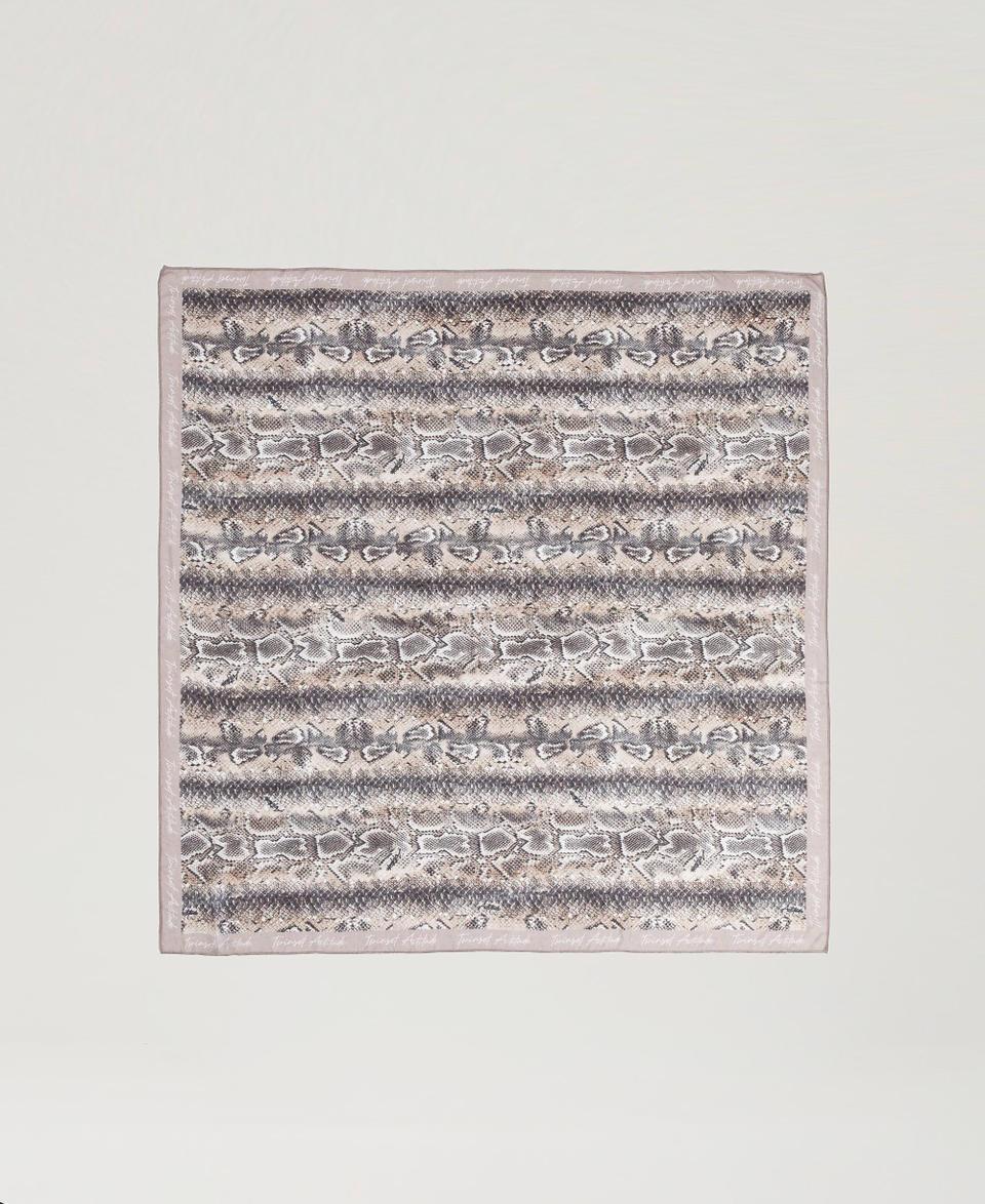 Twin Set Kefiah in georgette con stampa snake Fino al 50% di sconto