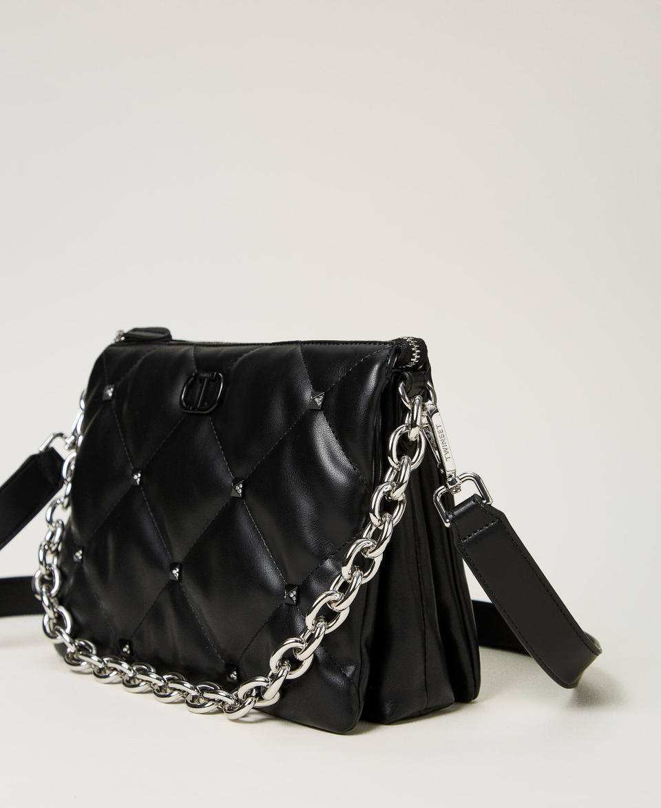 Twin Set Borsa a tracolla 'Via Manzoni' con borchie In Linea