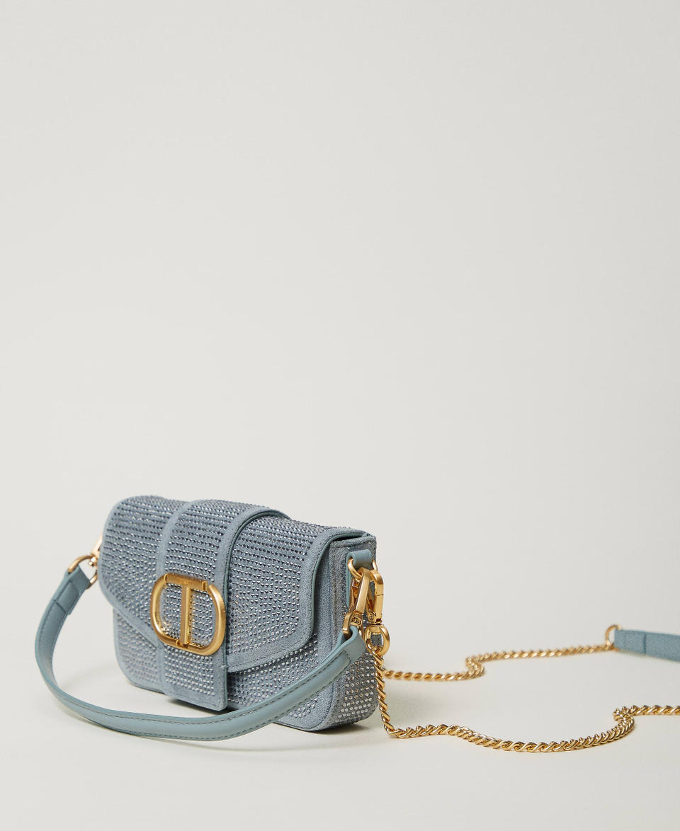 Twin Set Borsa a tracolla 'Amie' piccola con strass Qualità Garantita