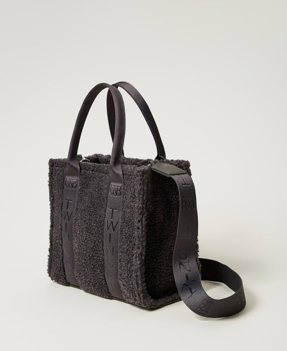 Twin Set Borsa shopper in faux fur effetto furry Negozi Online