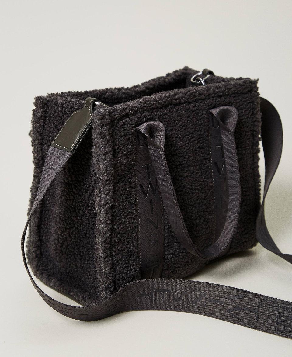 Twin Set Borsa shopper in faux fur effetto furry Negozi Online