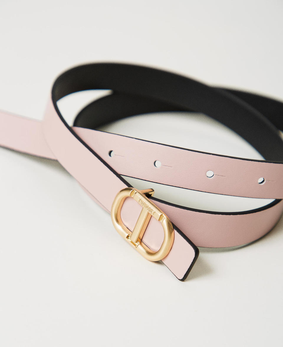 Twin Set Cintura reversibile in pelle con fibbia Vendita