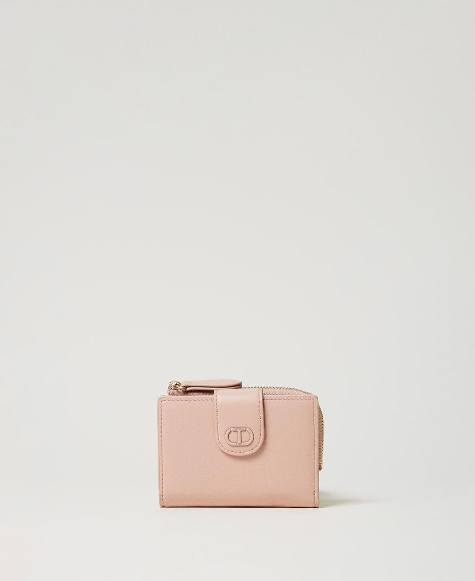 Twin Set Portafoglio con zip e Oval T