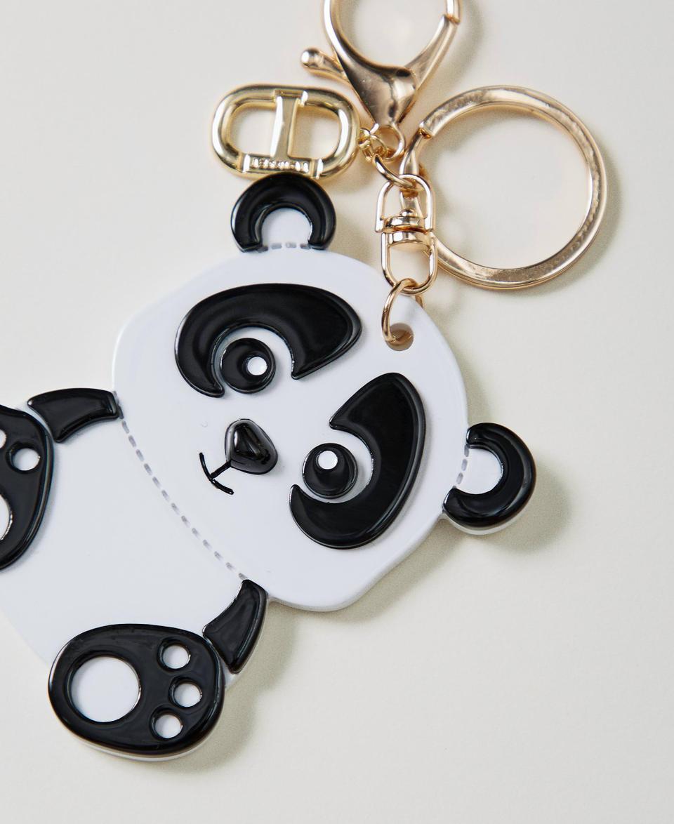 Twin Set Portachiavi panda con Oval T Sconto