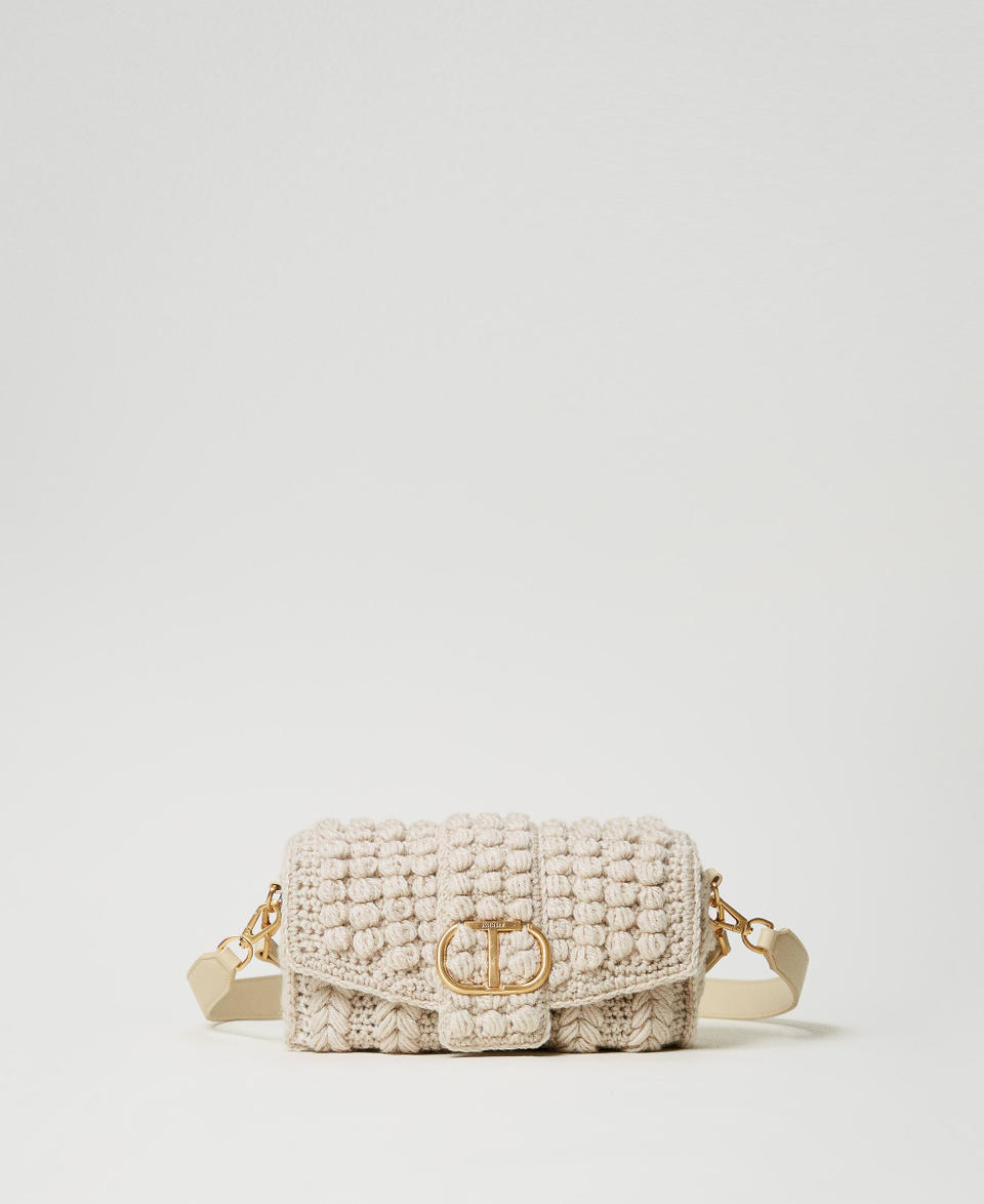 Twin Set Borsa a tracolla 'Amie' media in tricot
