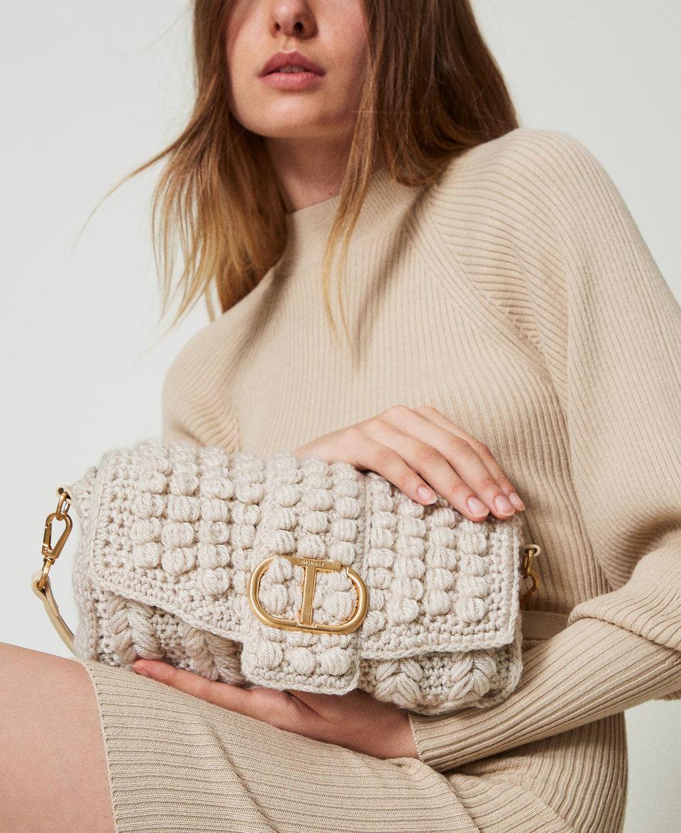 Twin Set Borsa a tracolla 'Amie' media in tricot Hotsell