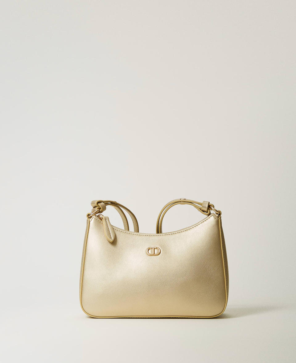Twin Set Mini borsa hobo con logo