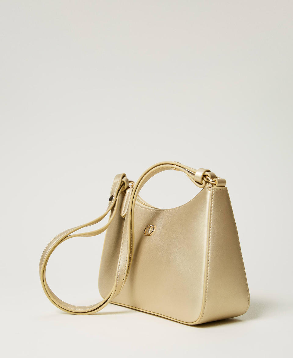 Twin Set Mini borsa hobo con logo Saldi Di Fabbrica