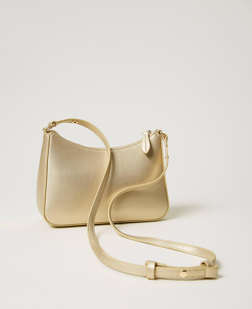 Twin Set Mini borsa hobo con logo Saldi Di Fabbrica