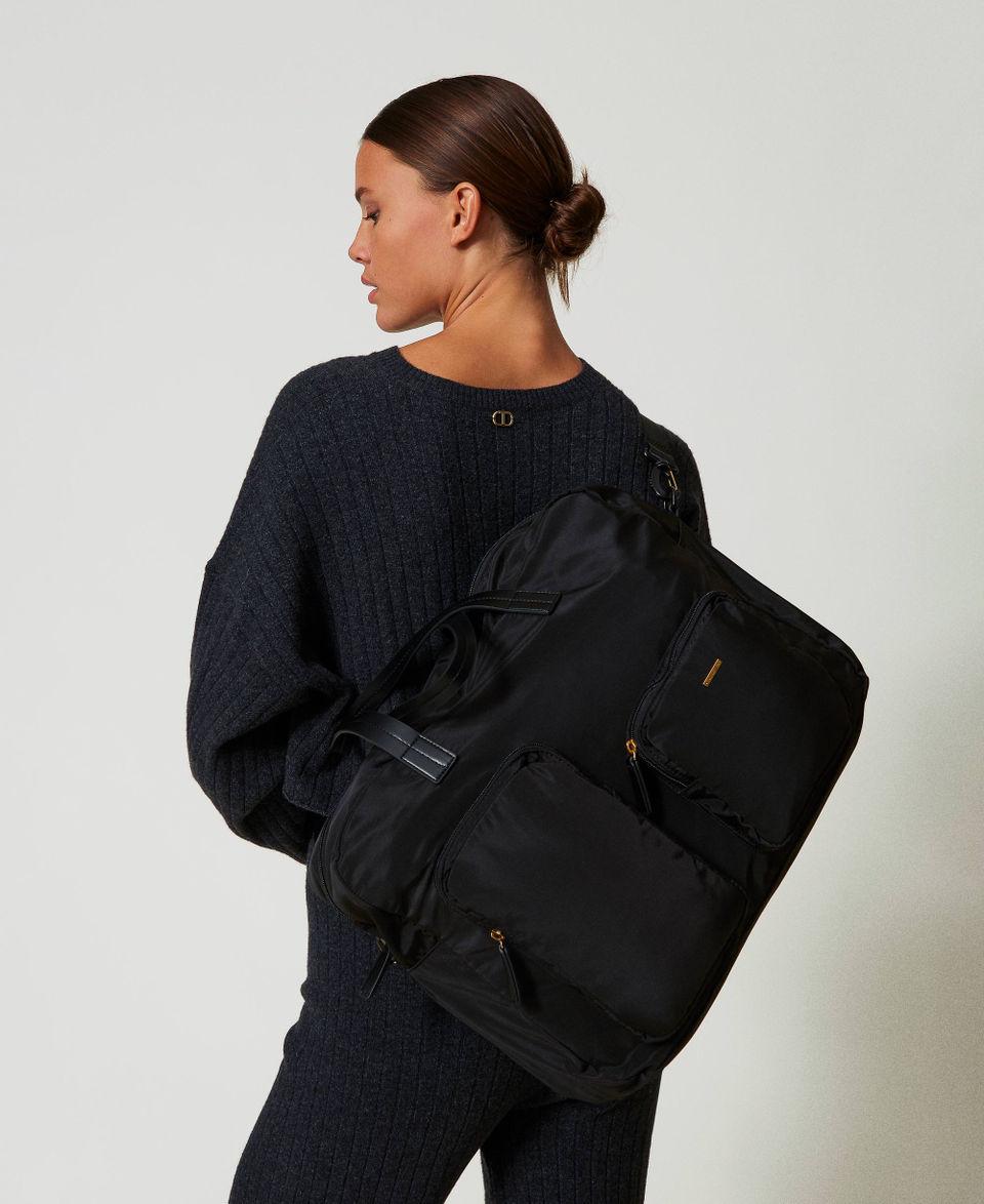 Twin Set Borsa shopper in tessuto tecnico In Saldo