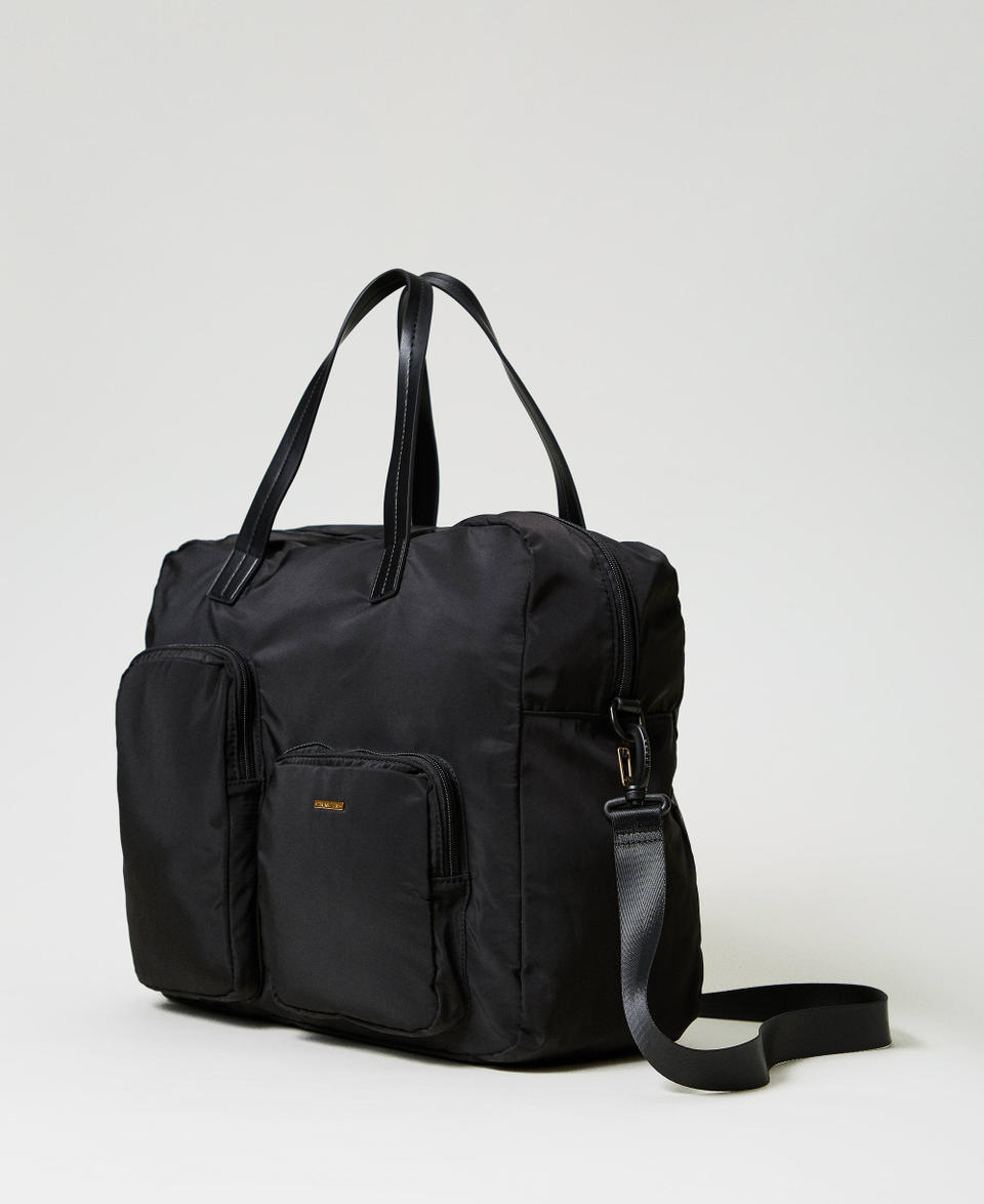 Twin Set Borsa shopper in tessuto tecnico In Saldo
