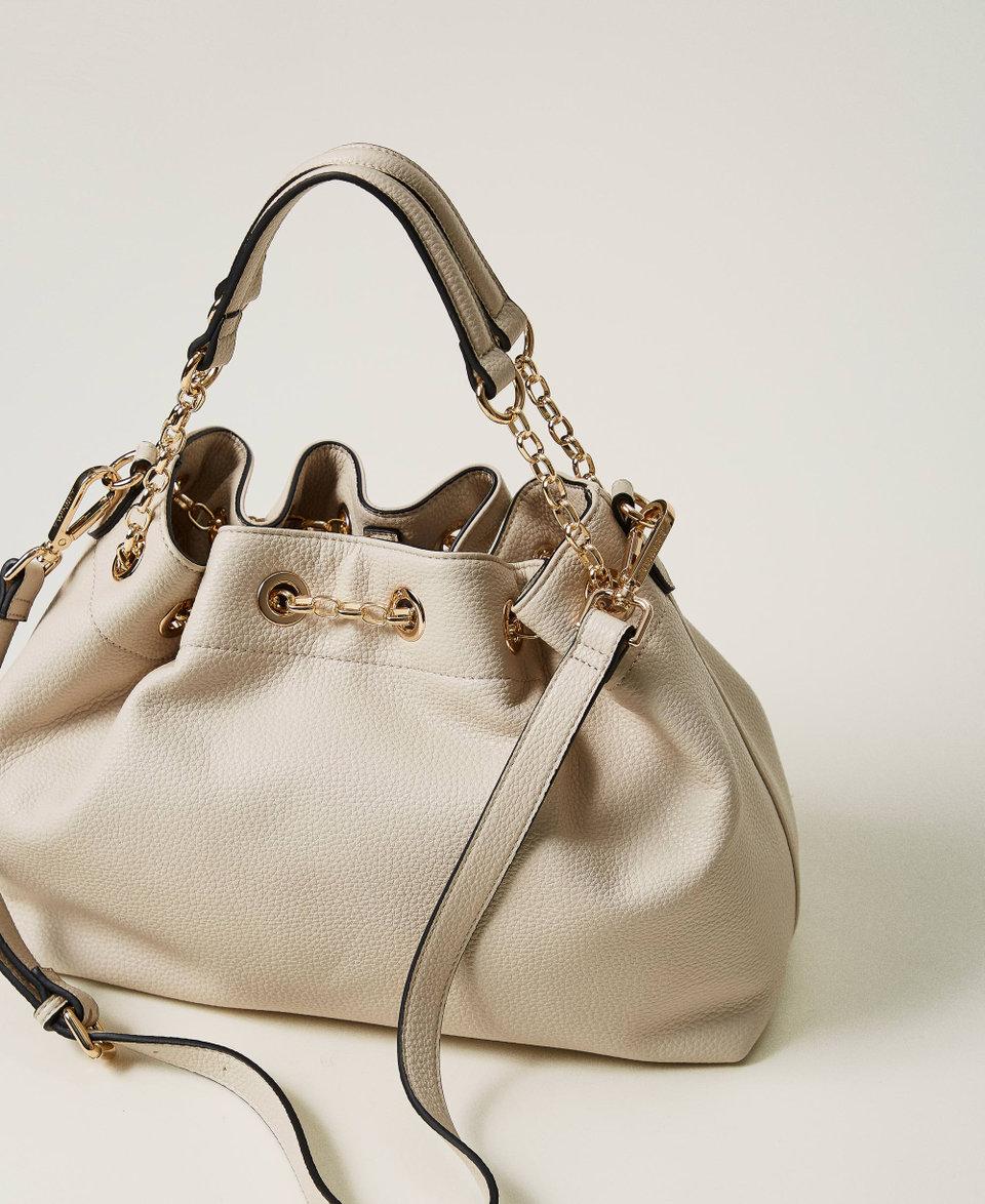 Twin Set Borsa shopper con Oval T e manici coulisse Moda