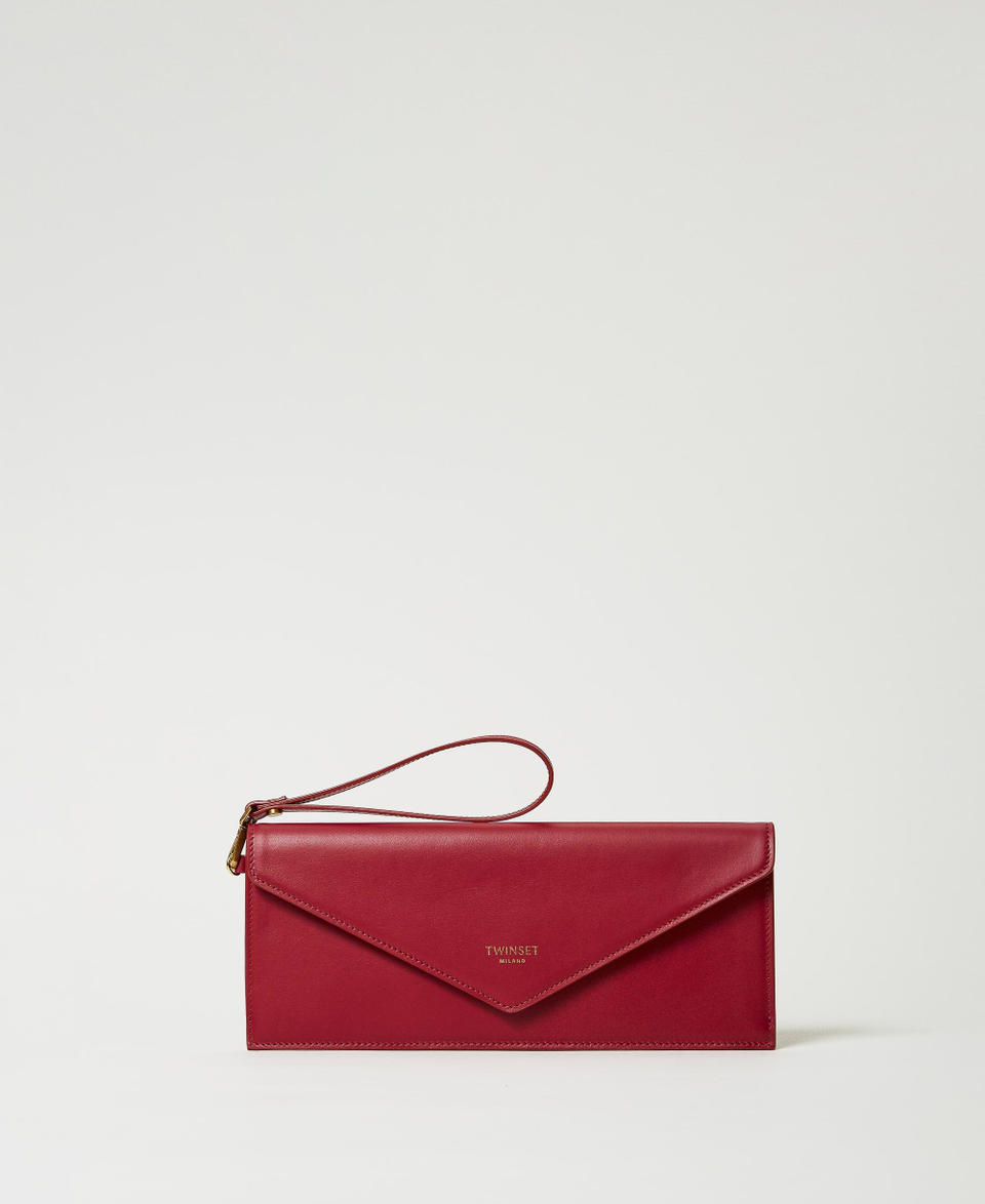 Twin Set Clutch in pelle con logo