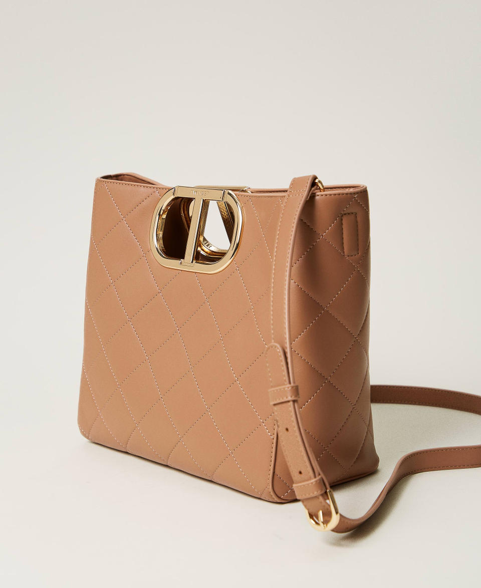 Twin Set Borsa shopper 'Lila' trapuntata con manico Oval T Pezzi Unici