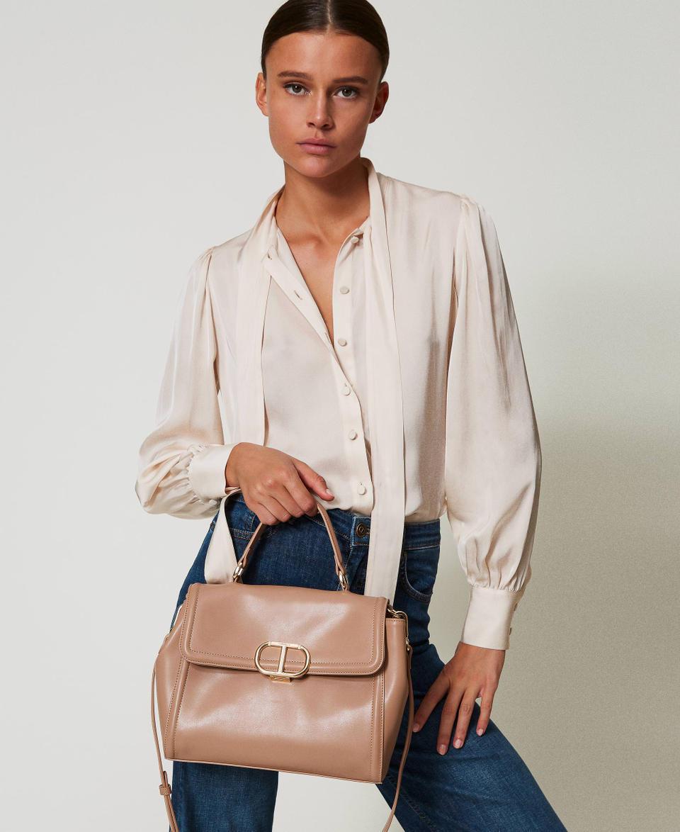 Twin Set Borsa top handle ‘Brera’ con apertura Oval T Negozi Online