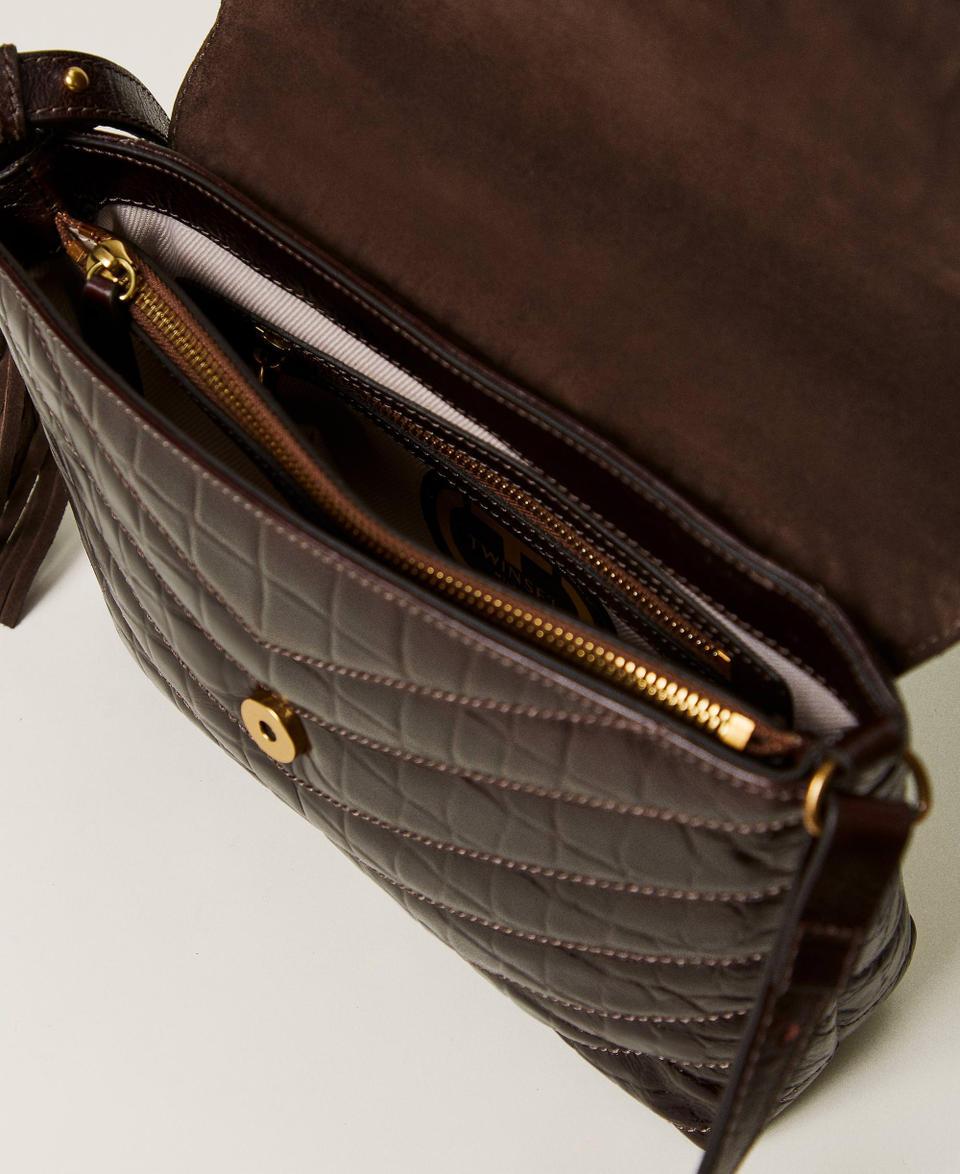 Twin Set Borsa a tracolla 'Dreamy' media in pelle stampa cocco Promozione Limitata