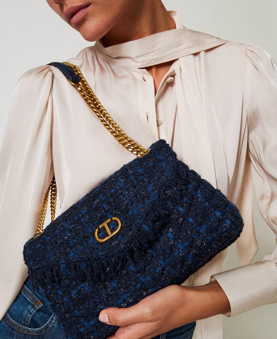 Twin Set Borsa a tracolla 'Dreamy' media in tweed Fino Al -60%