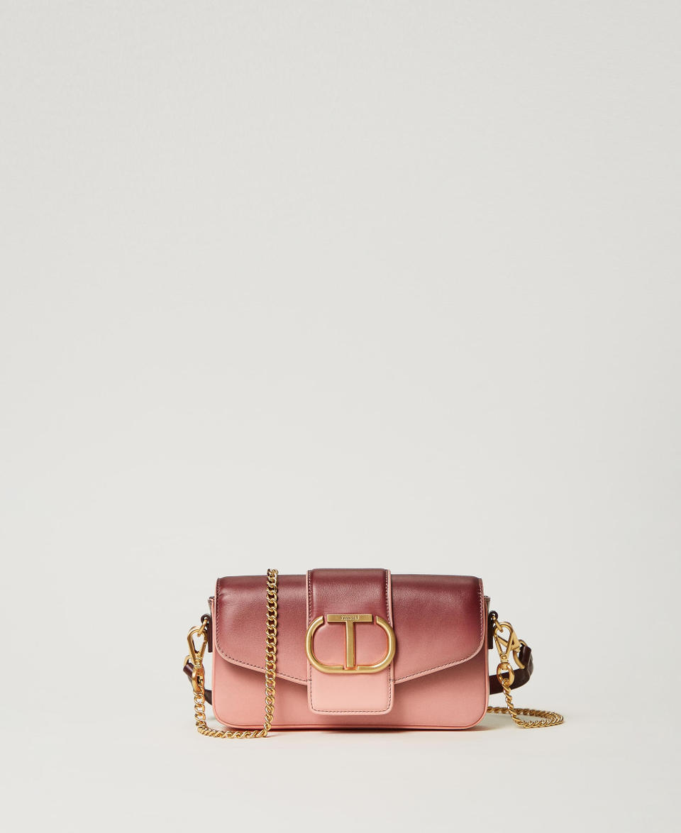 Twin Set Borsa a tracolla 'Amie' piccola in pelle sfumata