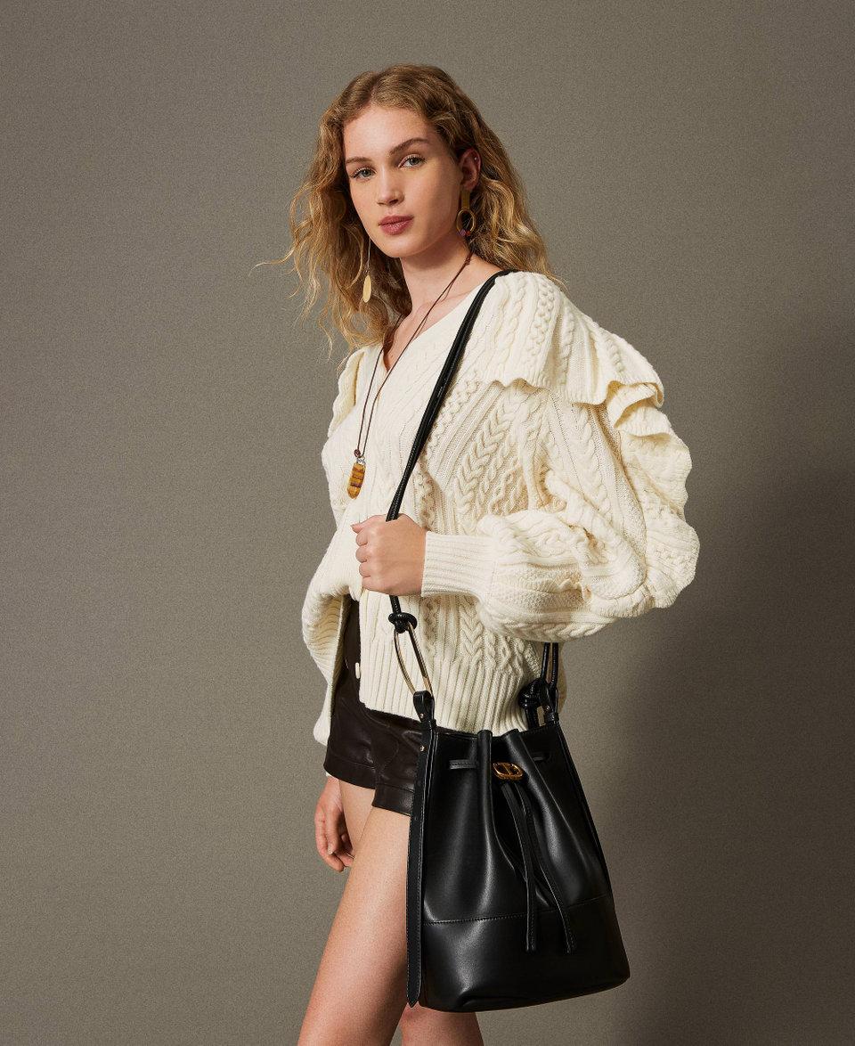 Twin Set Borsa a secchiello 'Jane' in pelle