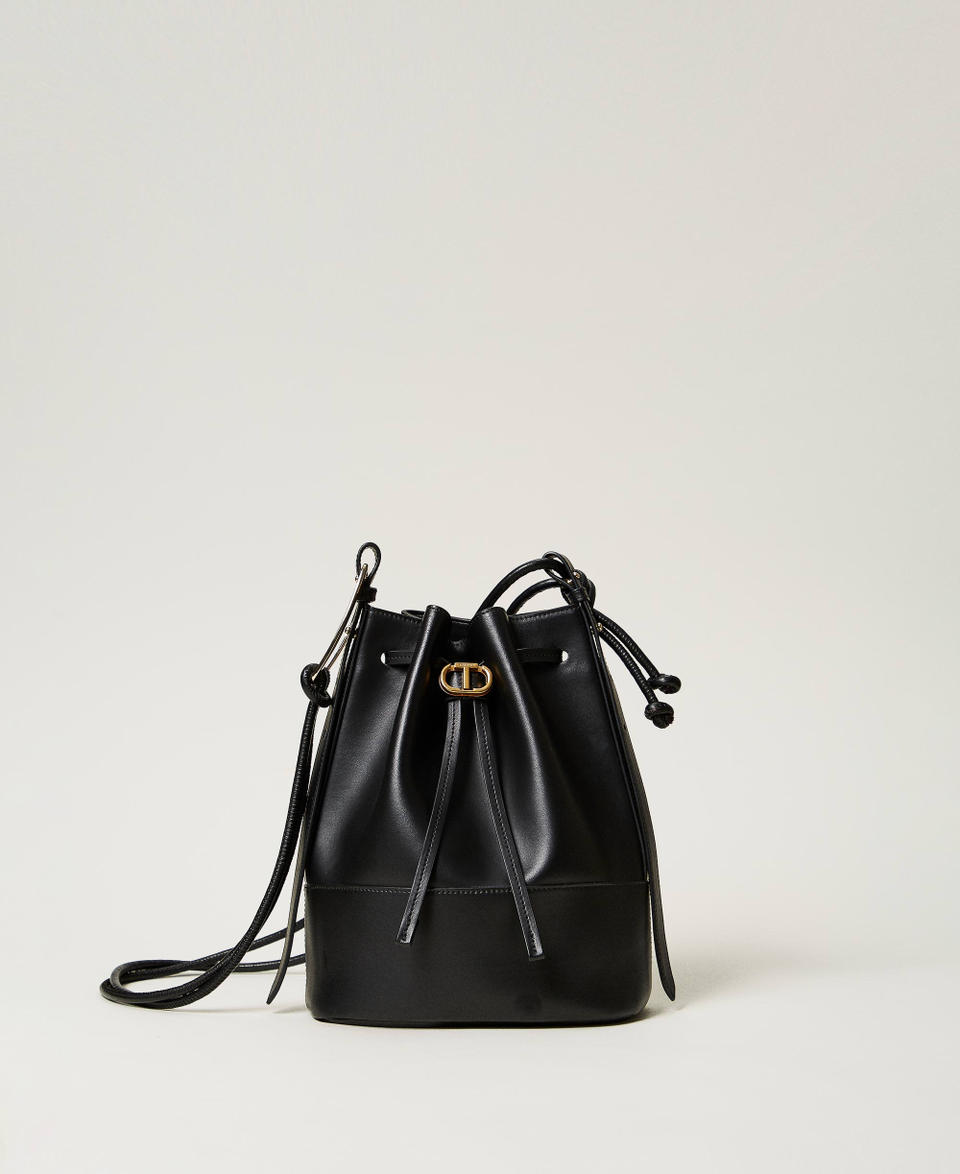Twin Set Borsa a secchiello 'Jane' in pelle Sconto