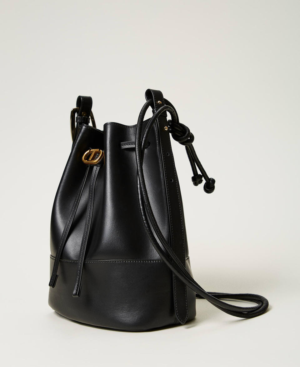 Twin Set Borsa a secchiello 'Jane' in pelle Sconto