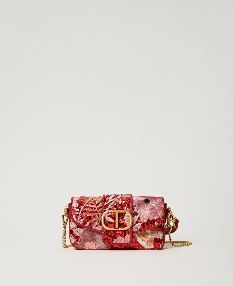 Twin Set Borsa a tracolla 'Amie' piccola con ricamo