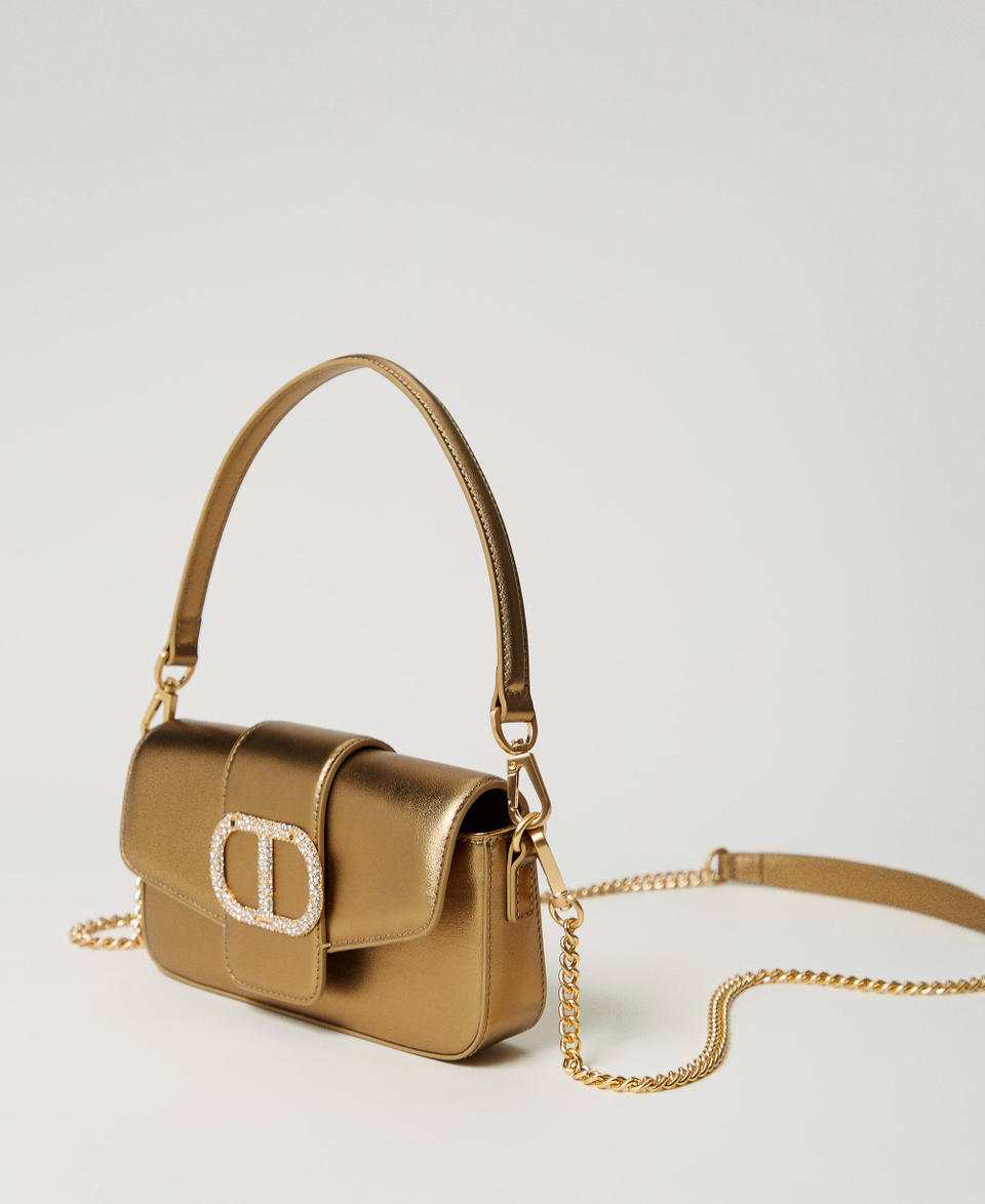 Twin Set Borsa a tracolla 'Amie' piccola in pelle Vendita Calda