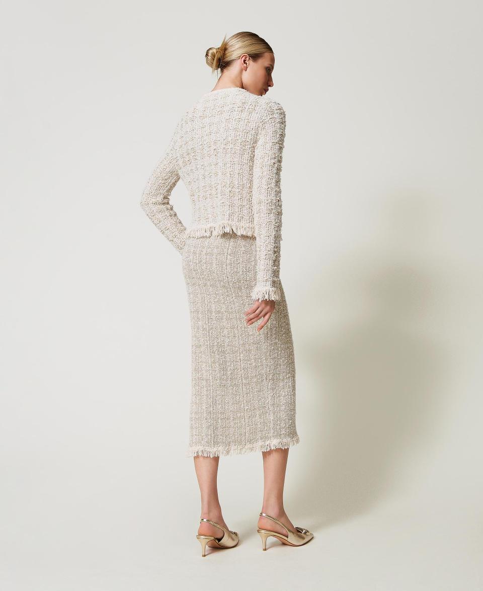 Twin Set Gonna in maglia jacquard con lurex I Più Venduti
