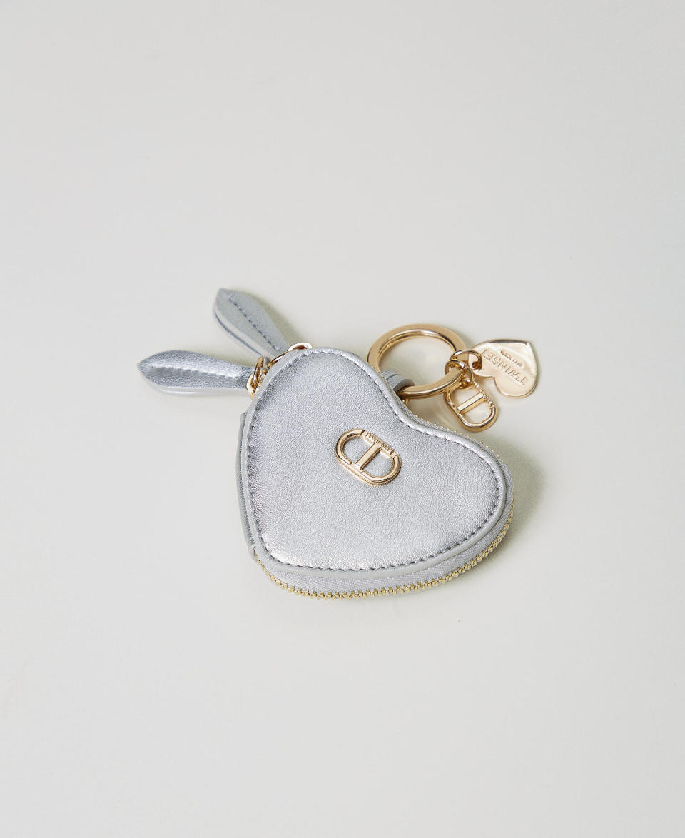 Twin Set Portamonete a cuore con logo