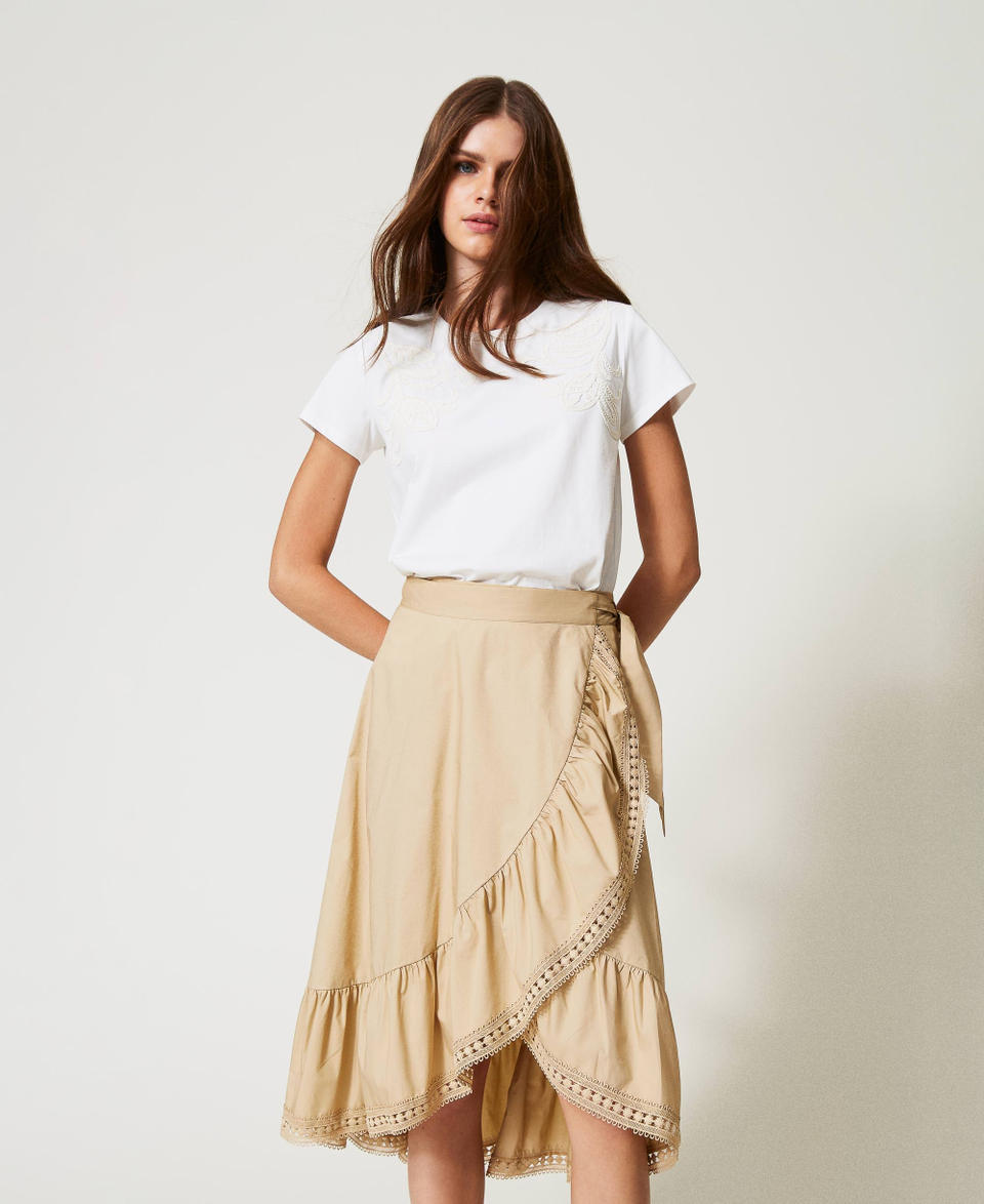 Twin Set T-shirt con ricamo Cornely Promozione Limitata