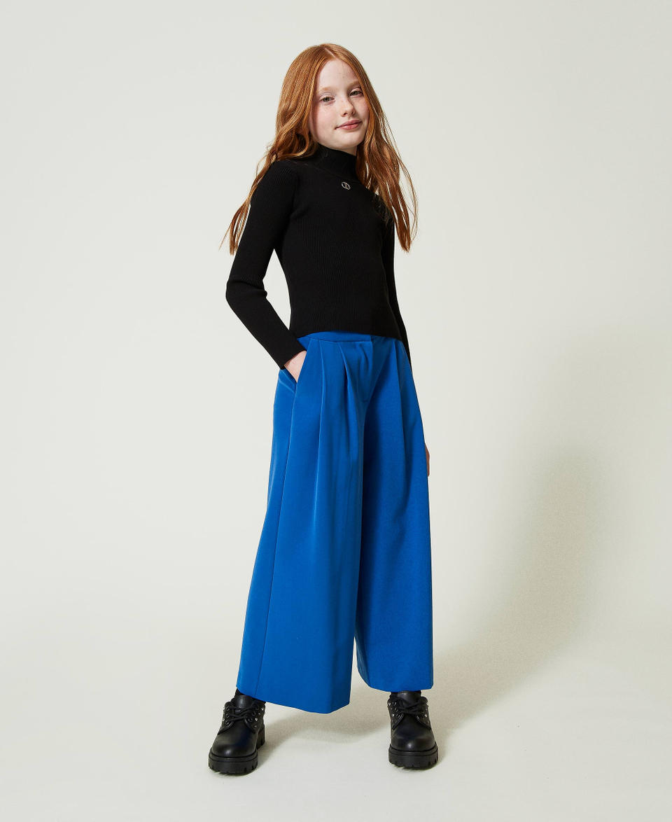 Twin Set Pantaloni a palazzo in flanella