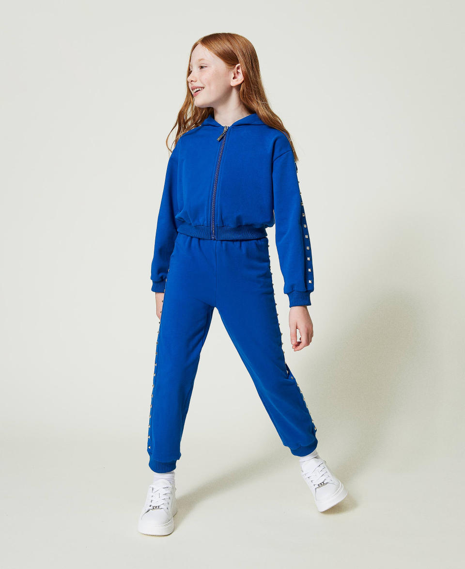 Twin Set Felpa con cappuccio e joggers