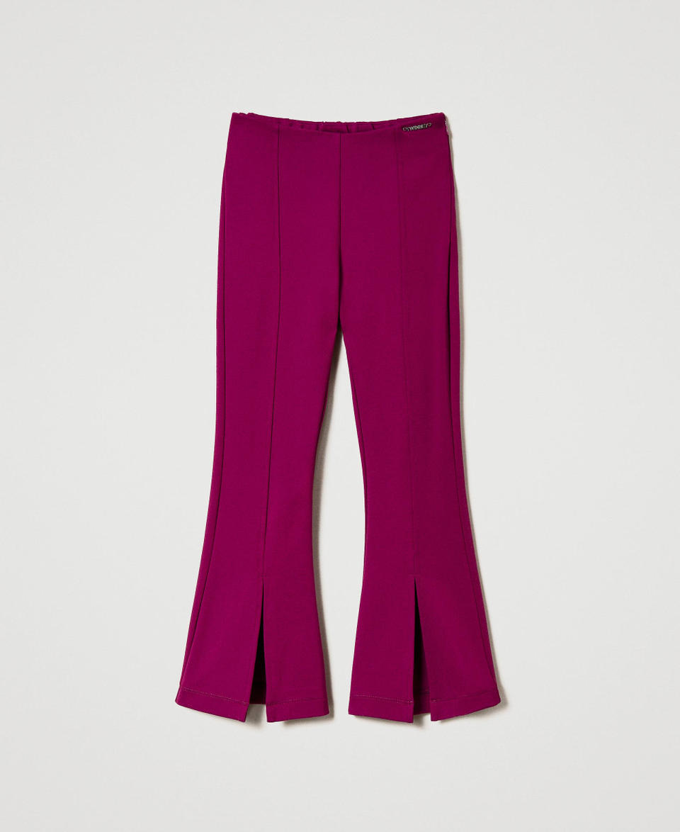 Twin Set Pantaloni flare con spacco In Vendita