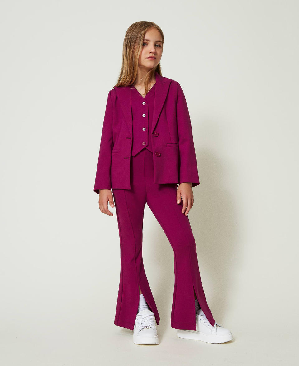 Twin Set Pantaloni flare con spacco In Vendita
