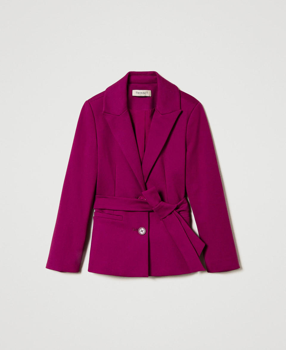 Twin Set Giacca blazer monopetto con cintura Saldi