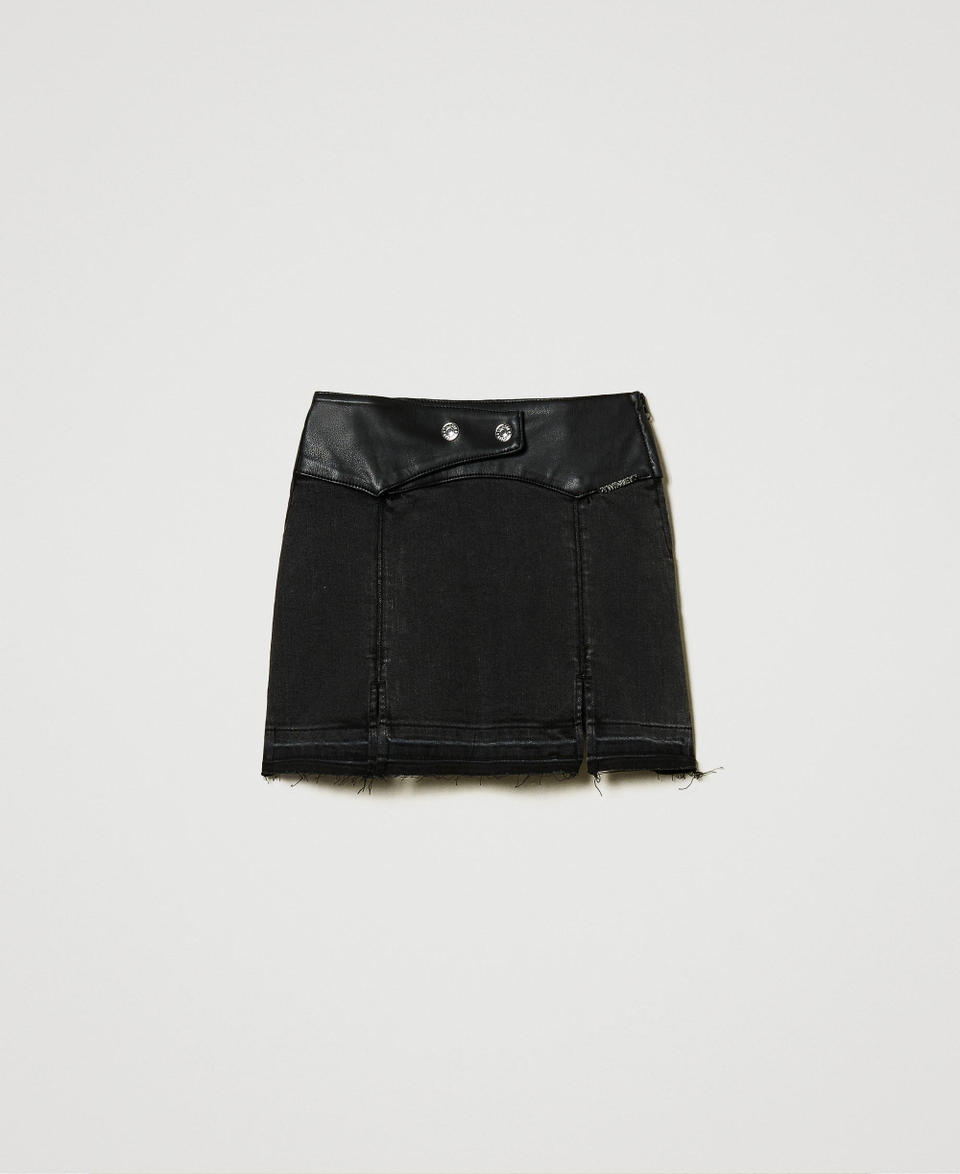 Twin Set Minigonna in jeans con spacchi Vendite Flash