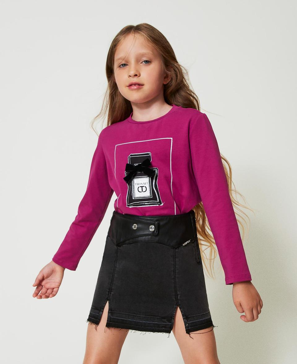 Twin Set Minigonna in jeans con spacchi Vendite Flash